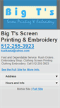 Mobile Screenshot of bigtsscreenprintingnembroidery.com